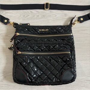 MZ Wallace Glossy Downtown Crosby Patent Crossbody